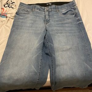 Women’s plus size wide leg jeans